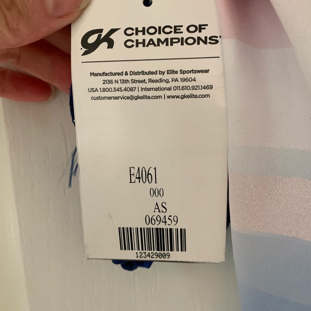 GK leotard New with tags.  Adult Small.
